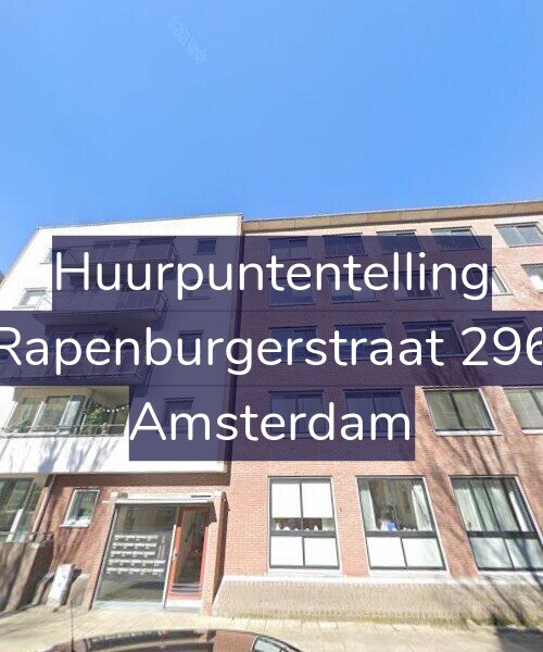 Foto gevel Huurpuntentelling voor Rapenburgerstraat 296, Amsterdam