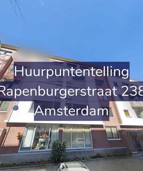 Foto gevel Huurpuntentelling voor Rapenburgerstraat 238, Amsterdam