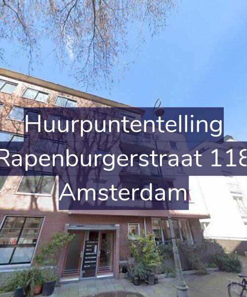 Foto gevel Huurpuntentelling voor Rapenburgerstraat 118, Amsterdam