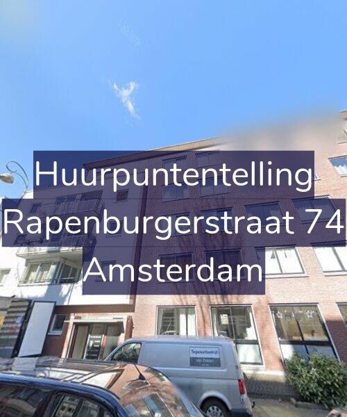Foto gevel Huurpuntentelling voor Rapenburgerstraat 74, Amsterdam