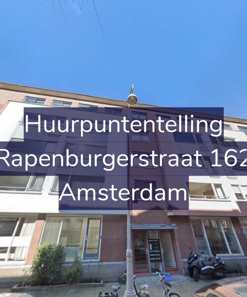 Foto gevel Huurpuntentelling voor Rapenburgerstraat 162, Amsterdam