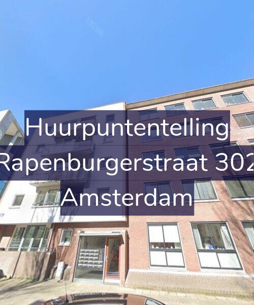 Foto gevel Huurpuntentelling voor Rapenburgerstraat 302, Amsterdam