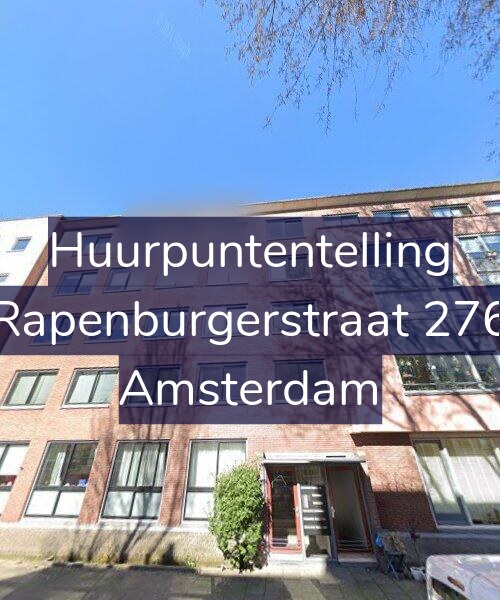 Foto gevel Huurpuntentelling voor Rapenburgerstraat 276, Amsterdam