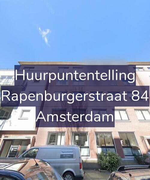 Foto gevel Huurpuntentelling voor Rapenburgerstraat 84, Amsterdam