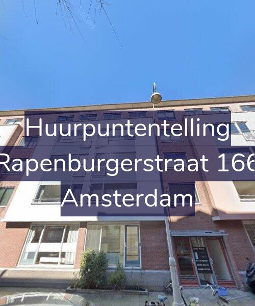 Foto gevel Huurpuntentelling voor Rapenburgerstraat 166, Amsterdam