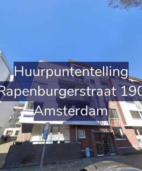 Foto gevel Huurpuntentelling voor Rapenburgerstraat 190, Amsterdam