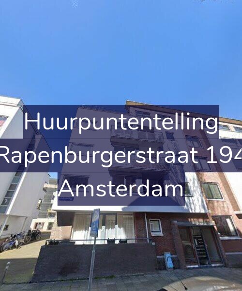 Foto gevel Huurpuntentelling voor Rapenburgerstraat 194, Amsterdam
