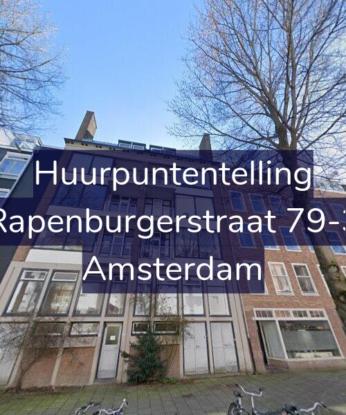 Foto gevel Huurpuntentelling voor Rapenburgerstraat 79-3, Amsterdam