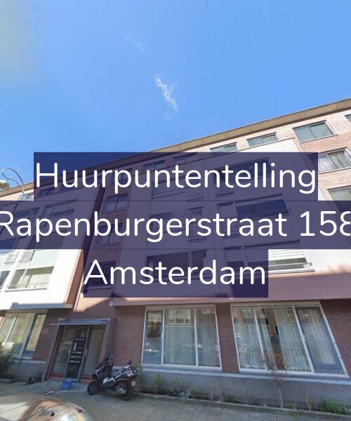 Foto gevel Huurpuntentelling voor Rapenburgerstraat 158, Amsterdam