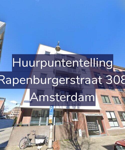 Foto gevel Huurpuntentelling voor Rapenburgerstraat 308, Amsterdam
