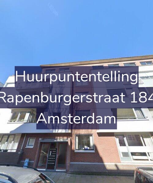 Foto gevel Huurpuntentelling voor Rapenburgerstraat 184, Amsterdam