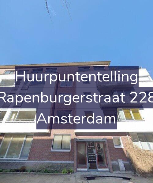 Foto gevel Huurpuntentelling voor Rapenburgerstraat 228, Amsterdam