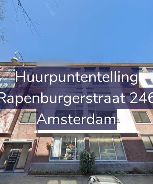 Foto gevel Huurpuntentelling voor Rapenburgerstraat 246, Amsterdam