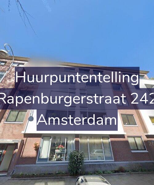 Foto gevel Huurpuntentelling voor Rapenburgerstraat 242, Amsterdam