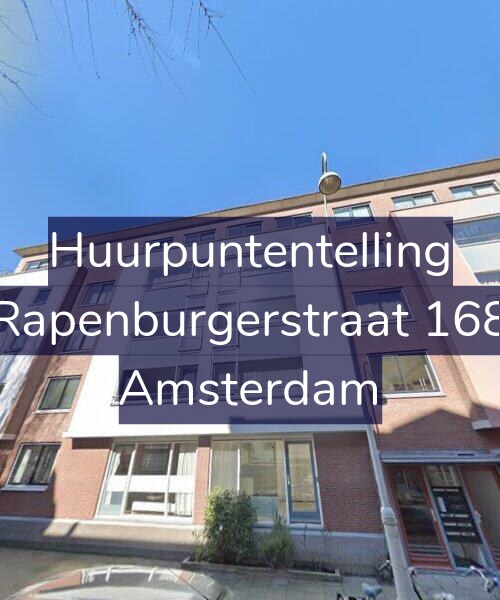 Foto gevel Huurpuntentelling voor Rapenburgerstraat 168, Amsterdam