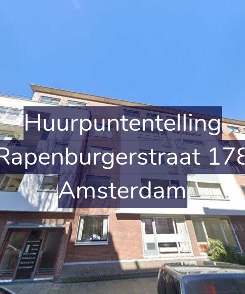 Foto gevel Huurpuntentelling voor Rapenburgerstraat 178, Amsterdam