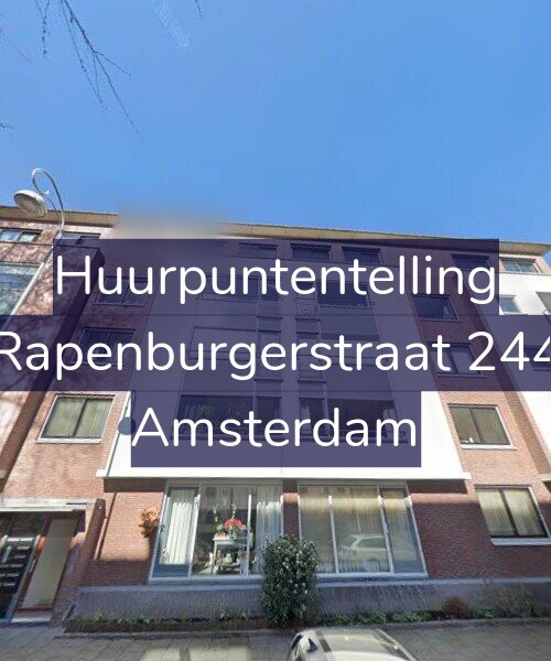Foto gevel Huurpuntentelling voor Rapenburgerstraat 244, Amsterdam