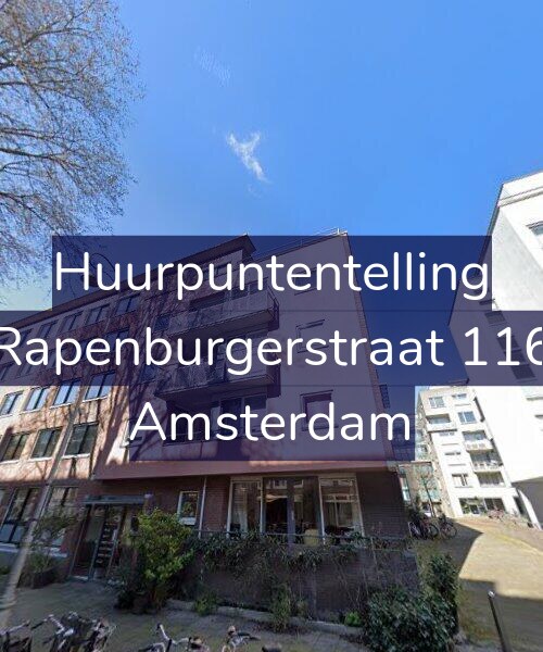 Foto gevel Huurpuntentelling voor Rapenburgerstraat 116, Amsterdam