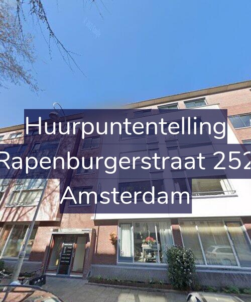 Foto gevel Huurpuntentelling voor Rapenburgerstraat 252, Amsterdam