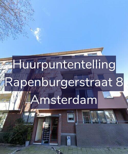 Foto gevel Huurpuntentelling voor Rapenburgerstraat 8, Amsterdam