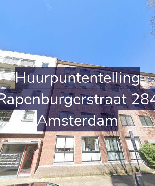Foto gevel Huurpuntentelling voor Rapenburgerstraat 284, Amsterdam