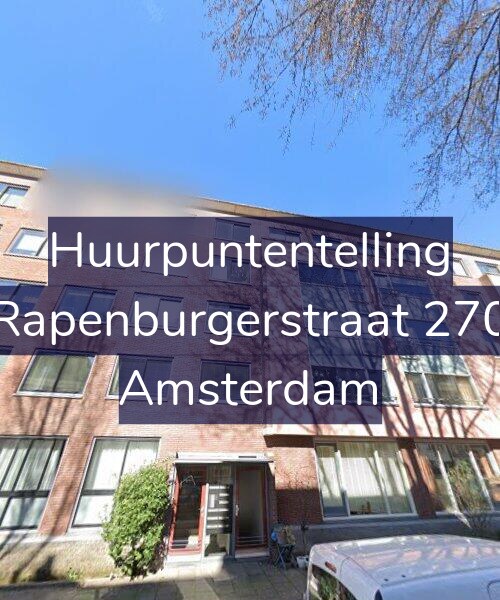 Foto gevel Huurpuntentelling voor Rapenburgerstraat 270, Amsterdam