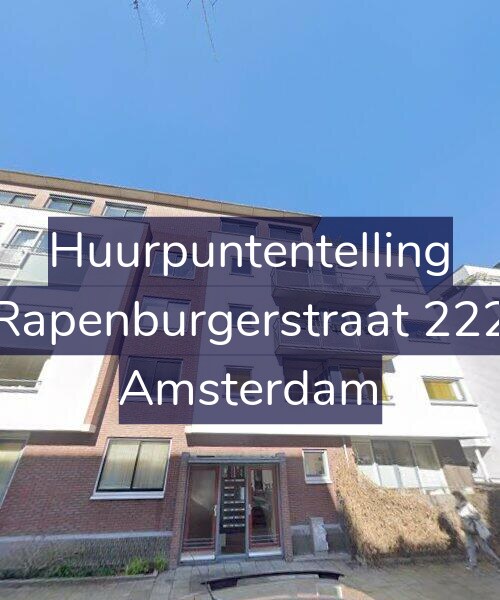 Foto gevel Huurpuntentelling voor Rapenburgerstraat 222, Amsterdam