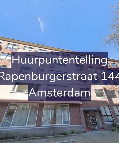 Foto gevel Huurpuntentelling voor Rapenburgerstraat 144, Amsterdam