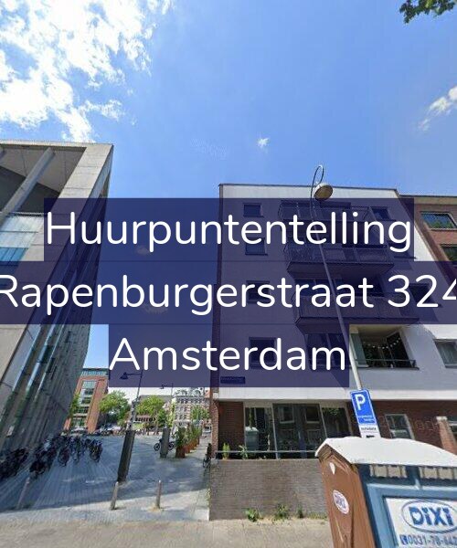 Foto gevel Huurpuntentelling voor Rapenburgerstraat 324, Amsterdam