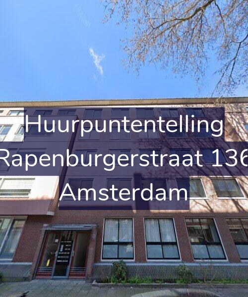 Foto gevel Huurpuntentelling voor Rapenburgerstraat 136, Amsterdam