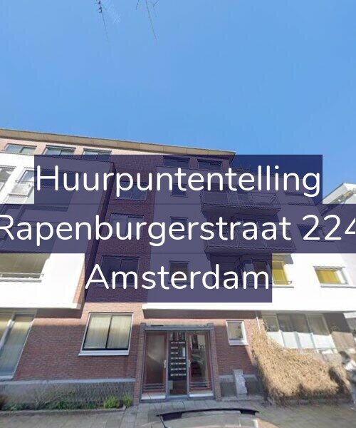Foto gevel Huurpuntentelling voor Rapenburgerstraat 224, Amsterdam