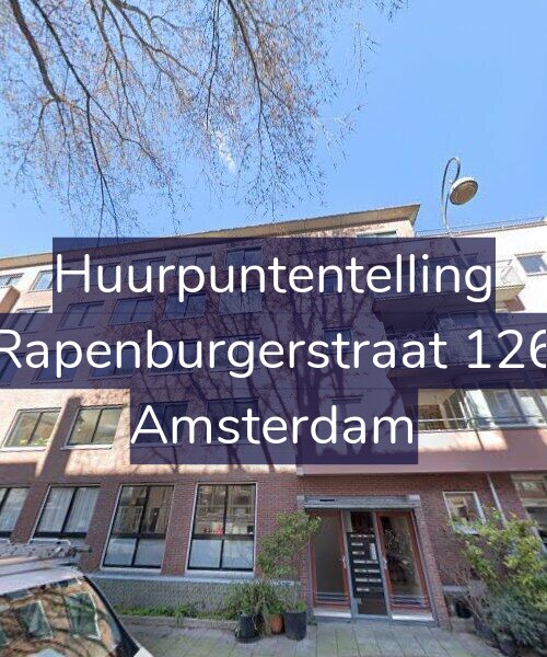 Foto gevel Huurpuntentelling voor Rapenburgerstraat 126, Amsterdam
