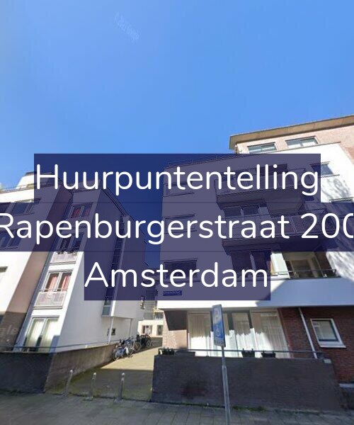 Foto gevel Huurpuntentelling voor Rapenburgerstraat 200, Amsterdam