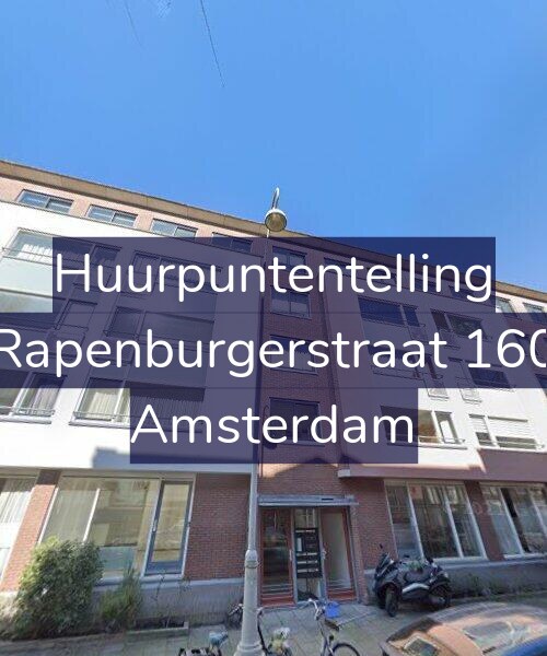 Foto gevel Huurpuntentelling voor Rapenburgerstraat 160, Amsterdam
