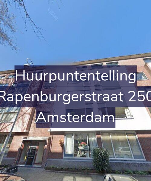Foto gevel Huurpuntentelling voor Rapenburgerstraat 250, Amsterdam