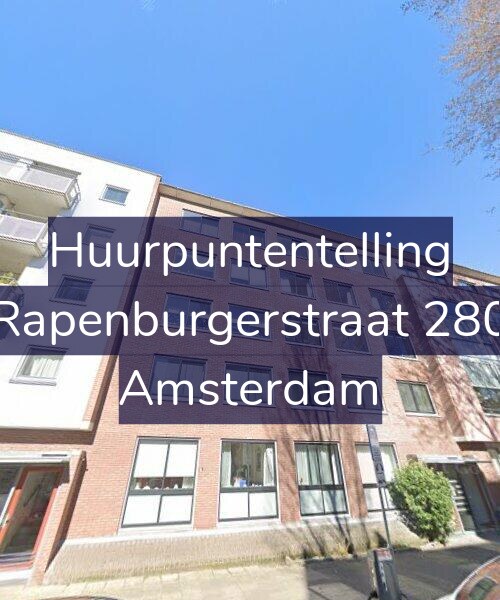 Foto gevel Huurpuntentelling voor Rapenburgerstraat 280, Amsterdam