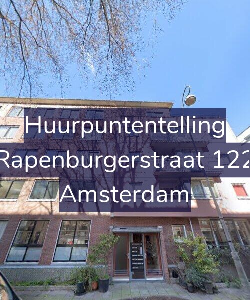 Foto gevel Huurpuntentelling voor Rapenburgerstraat 122, Amsterdam