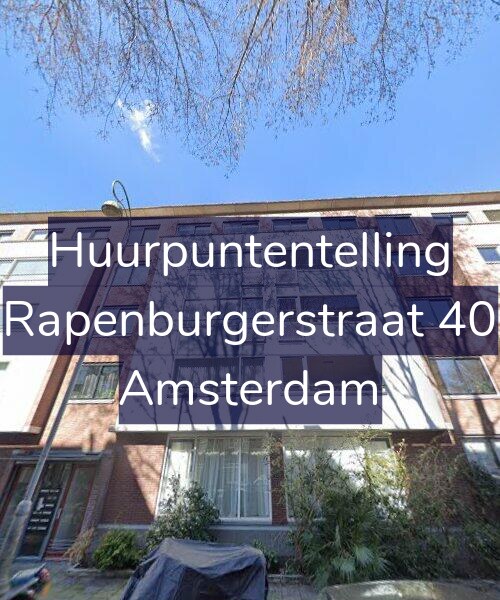 Foto gevel Huurpuntentelling voor Rapenburgerstraat 40, Amsterdam