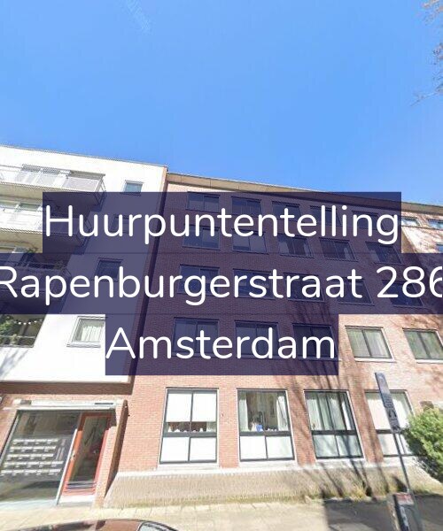 Foto gevel Huurpuntentelling voor Rapenburgerstraat 286, Amsterdam