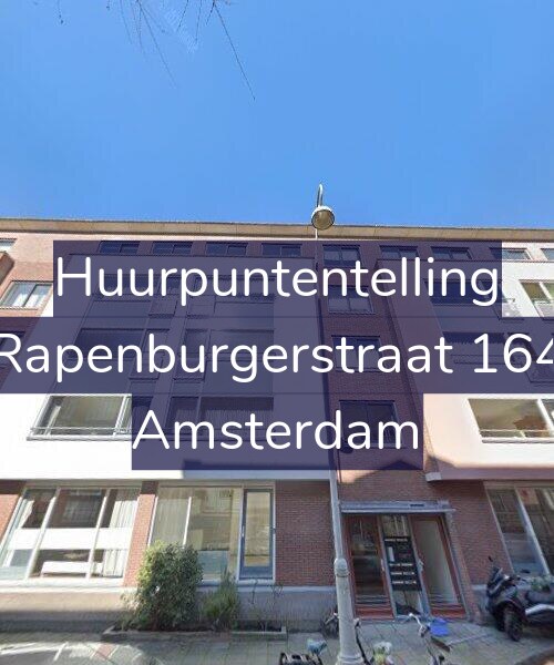 Foto gevel Huurpuntentelling voor Rapenburgerstraat 164, Amsterdam