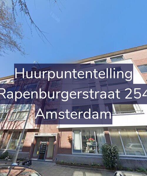 Foto gevel Huurpuntentelling voor Rapenburgerstraat 254, Amsterdam