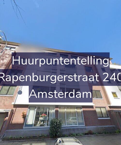 Foto gevel Huurpuntentelling voor Rapenburgerstraat 240, Amsterdam