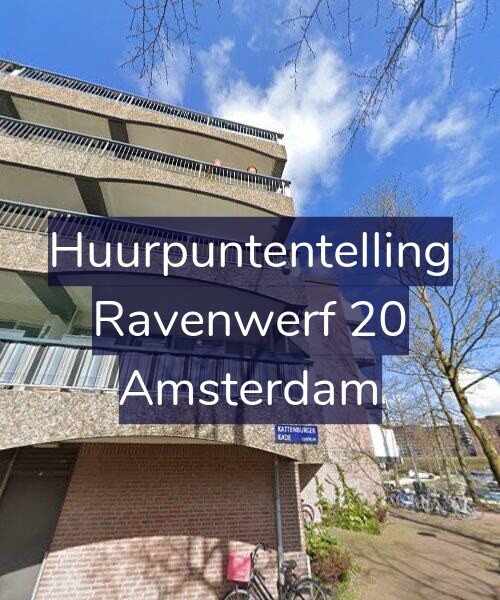 Foto gevel Huurpuntentelling voor Ravenwerf 20, Amsterdam