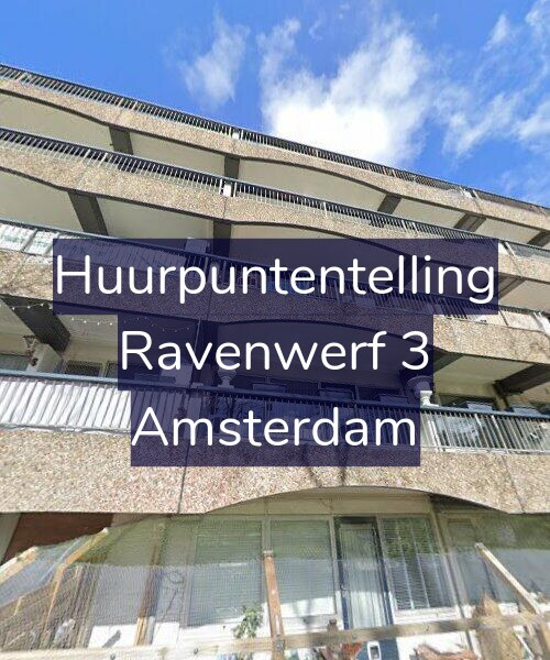 Foto gevel Huurpuntentelling voor Ravenwerf 3, Amsterdam