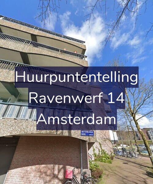 Foto gevel Huurpuntentelling voor Ravenwerf 14, Amsterdam