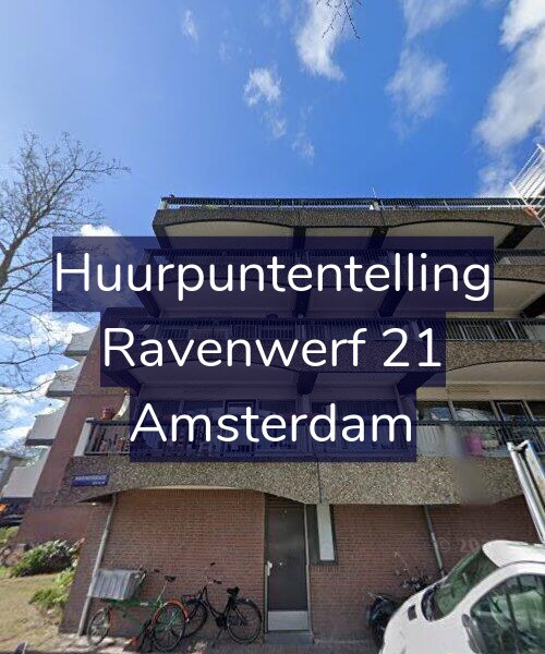 Foto gevel Huurpuntentelling voor Ravenwerf 21, Amsterdam