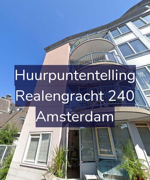 Foto gevel Huurpuntentelling voor Realengracht 240, Amsterdam