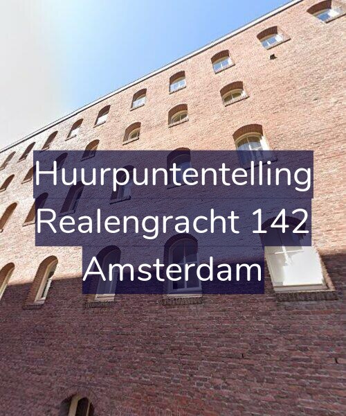 Foto gevel Huurpuntentelling voor Realengracht 142, Amsterdam