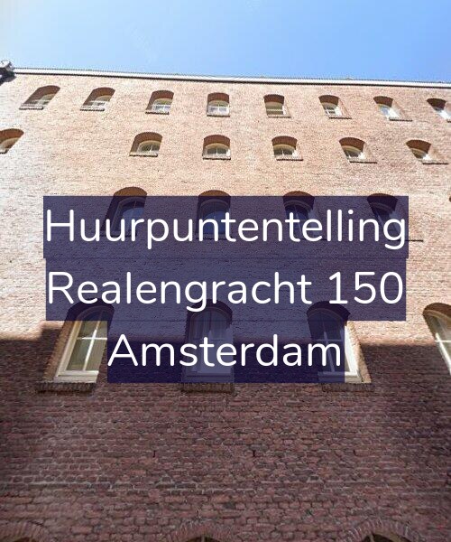 Foto gevel Huurpuntentelling voor Realengracht 150, Amsterdam