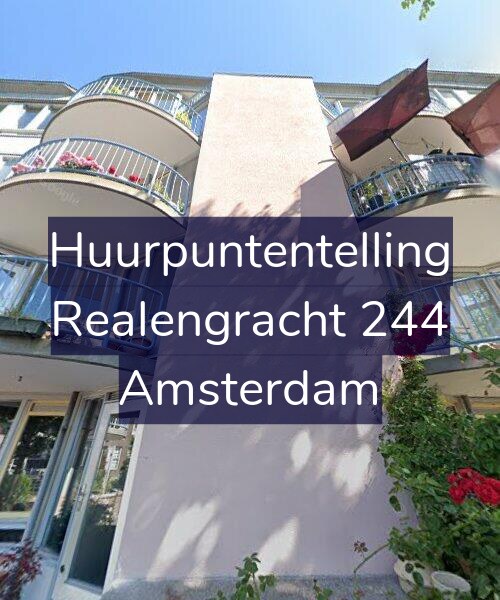Foto gevel Huurpuntentelling voor Realengracht 244, Amsterdam